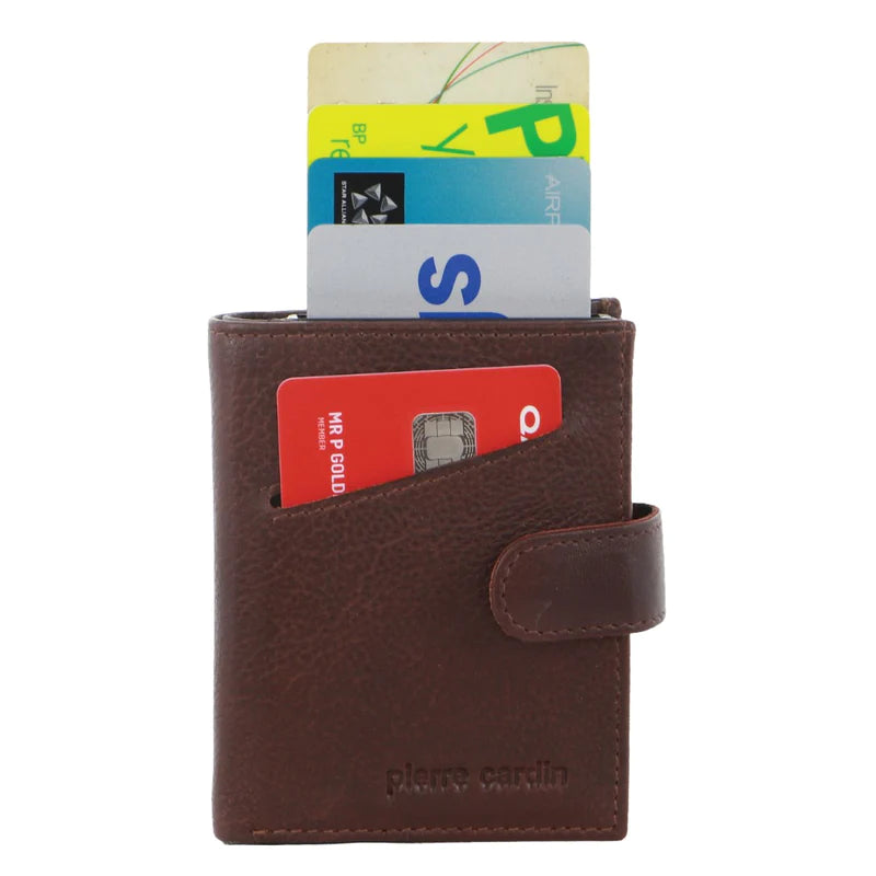 Pierre Cardin - Vert leather wallet w slider PC3644 - Brown-1