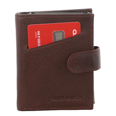 Pierre Cardin - Vert leather wallet w slider PC3644 - Brown-3