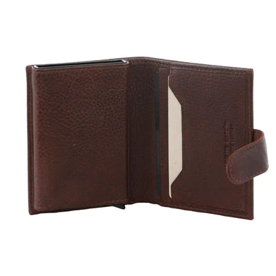Pierre Cardin - Vert leather wallet w slider PC3644 - Brown - 0