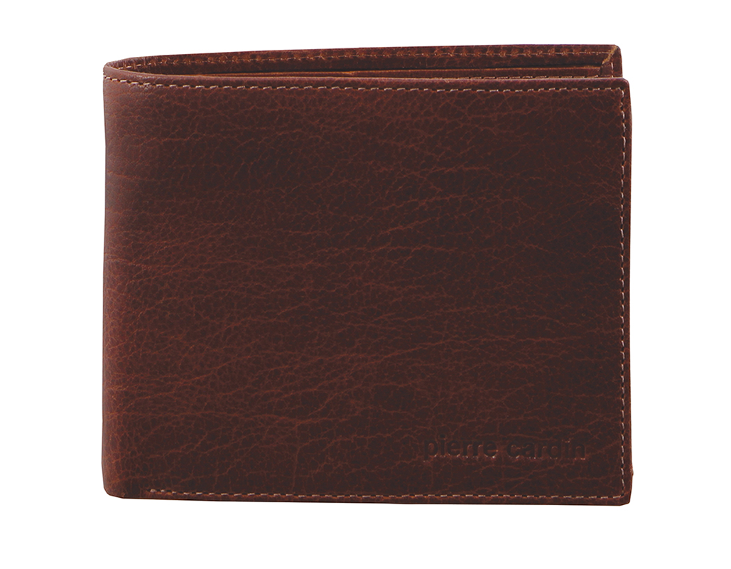 Pierre Cardin - Pc2816 Rustic Leather Mens Wallet - Chestnut