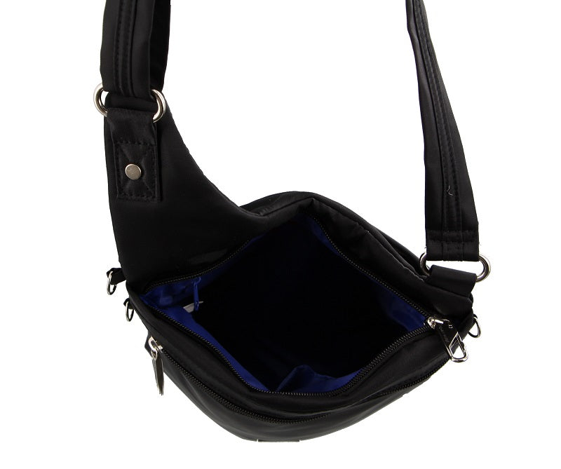 Pierre Cardin - 2416 Nylon Crossbody Bag - Black-4