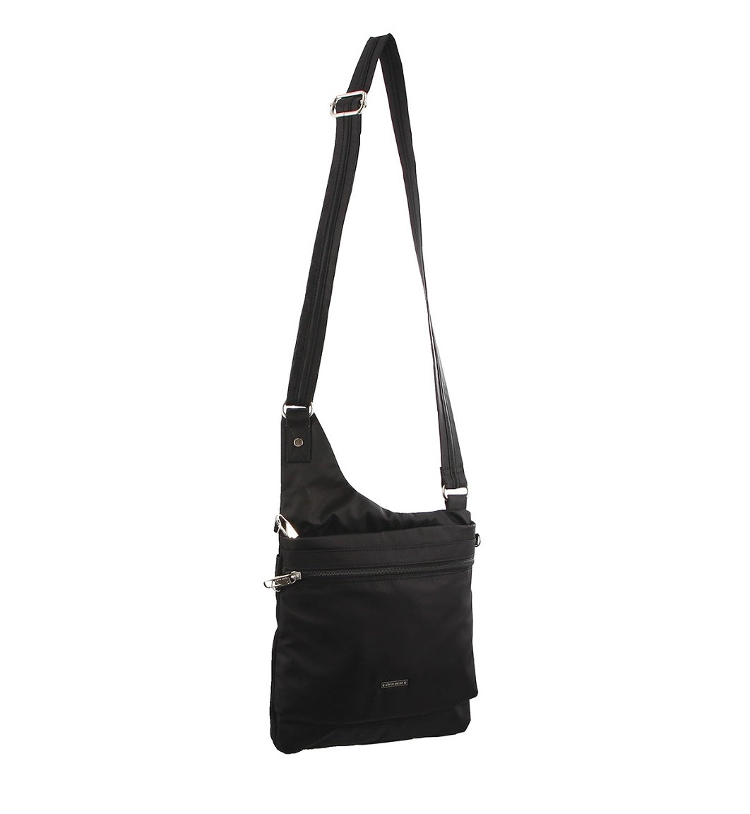 Pierre Cardin - 2416 Nylon Crossbody Bag - Black