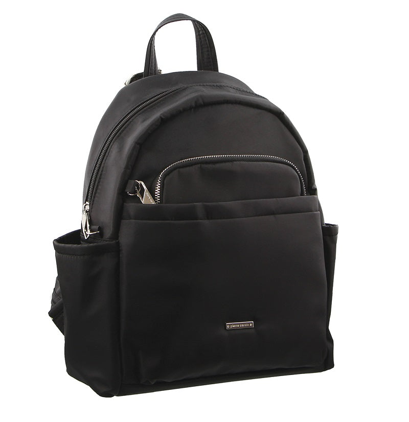 Pierre Cardin - 2418 Anti-Theft Nylon Backpack - Black-1
