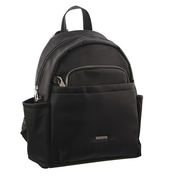 Pierre Cardin - 2418 Anti-Theft Nylon Backpack - Black