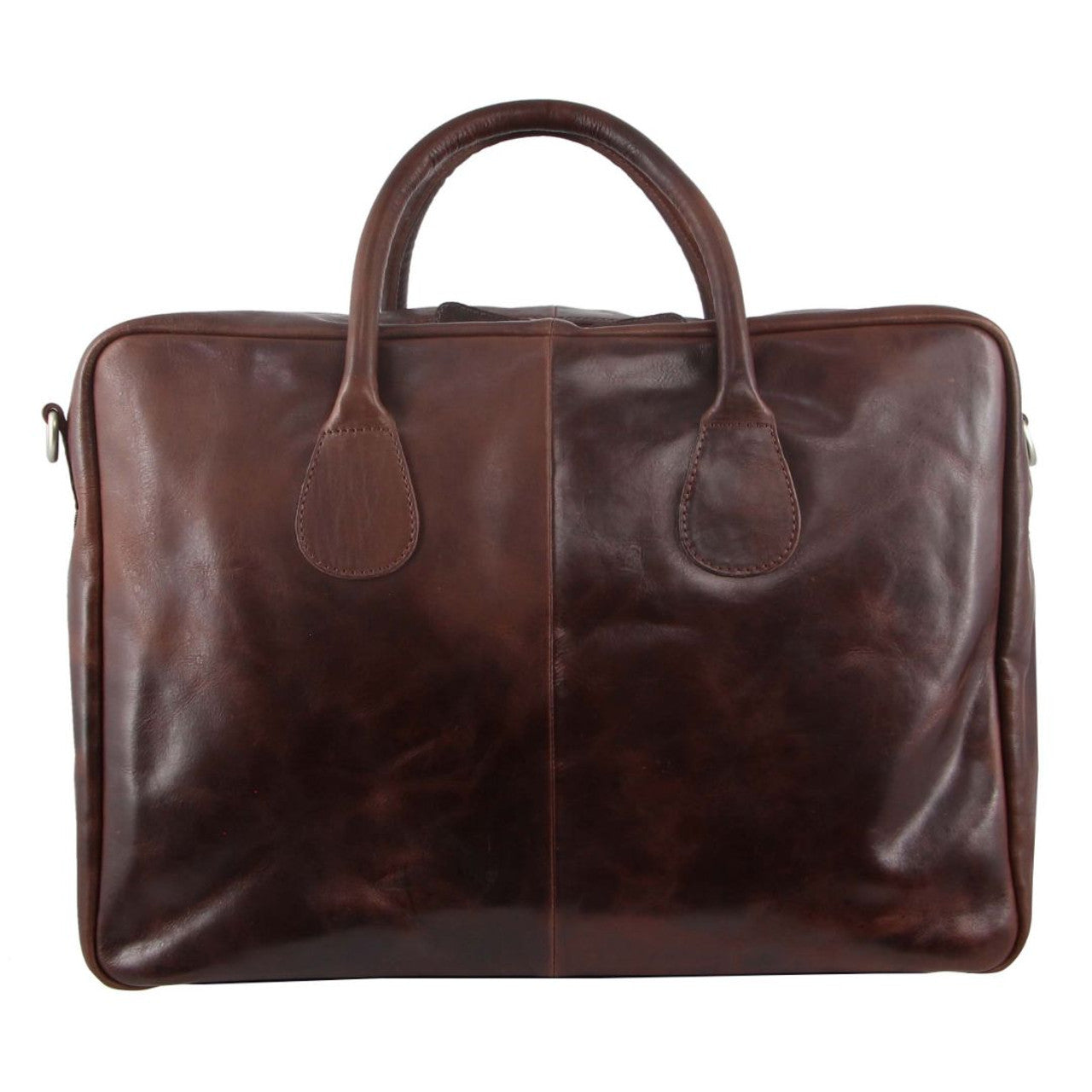 Pierre Cardin Rustic Leather Business/Overnight Bag-3