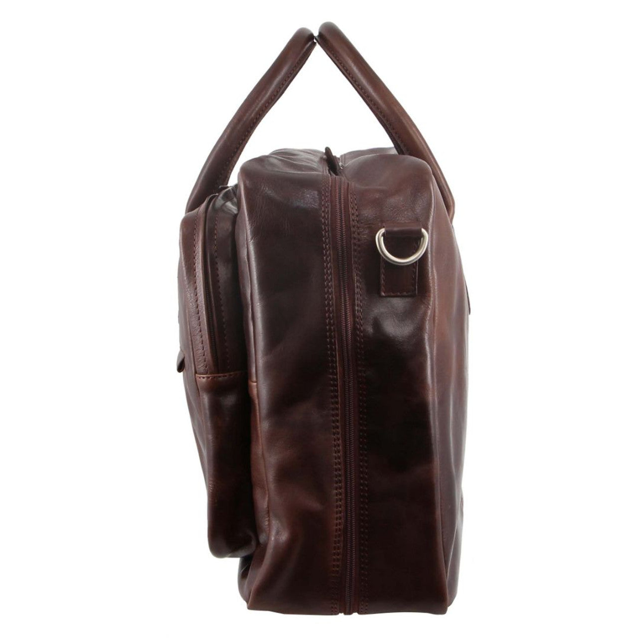 Pierre Cardin Rustic Leather Business/Overnight Bag-2