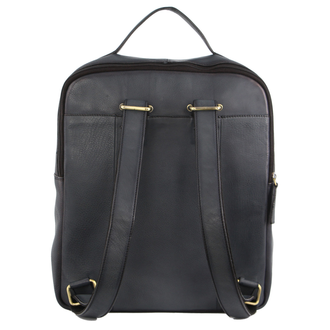 PIERRE CARDIN PC2808 Black RUSTIC LEATHER LARGE BACKPACK-3