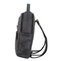 PIERRE CARDIN PC2808 Black RUSTIC LEATHER LARGE BACKPACK