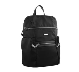 Pierre Cardin - PC2891 Anti-Theft Nylon Backpack - Black