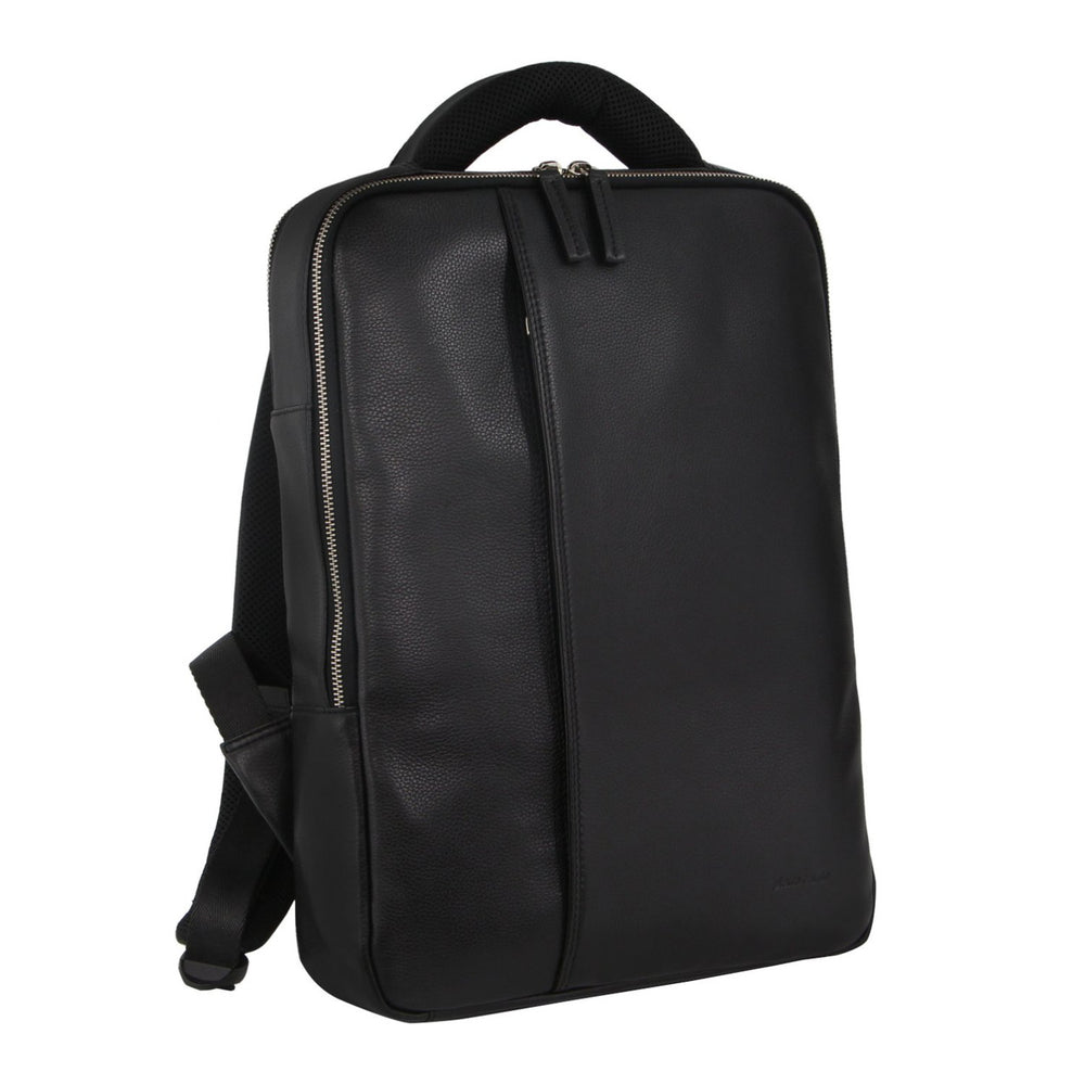 Pierre Cardin Pebbled Leather Laptop Backpack PC3297 Black