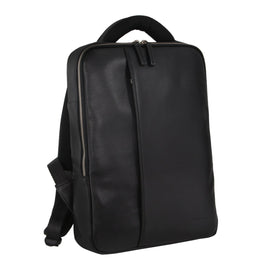 Pierre Cardin Pebbled Leather Laptop Backpack PC3297 Black *DC