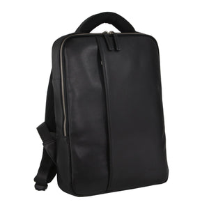 Pierre Cardin Pebbled Leather Laptop Backpack PC3297 Black