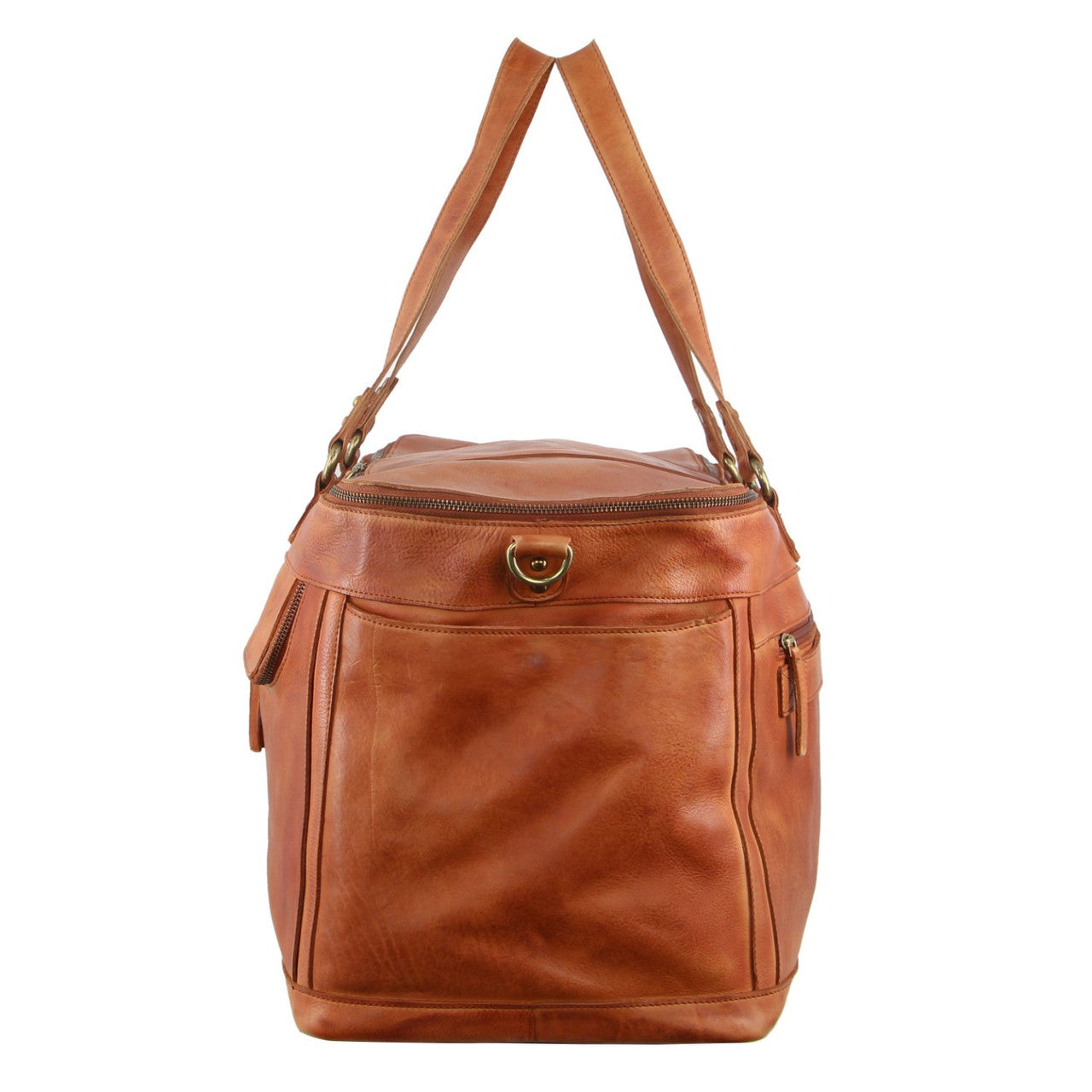 Pierre Cardin - PC3342 Leather wide opening overnight bag - Cognac-3