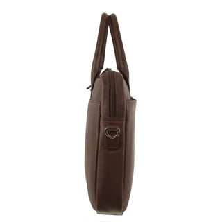 Pierre Cardin - Mens Leather Business Computer Bag with multiple compartments PC3504- Brown