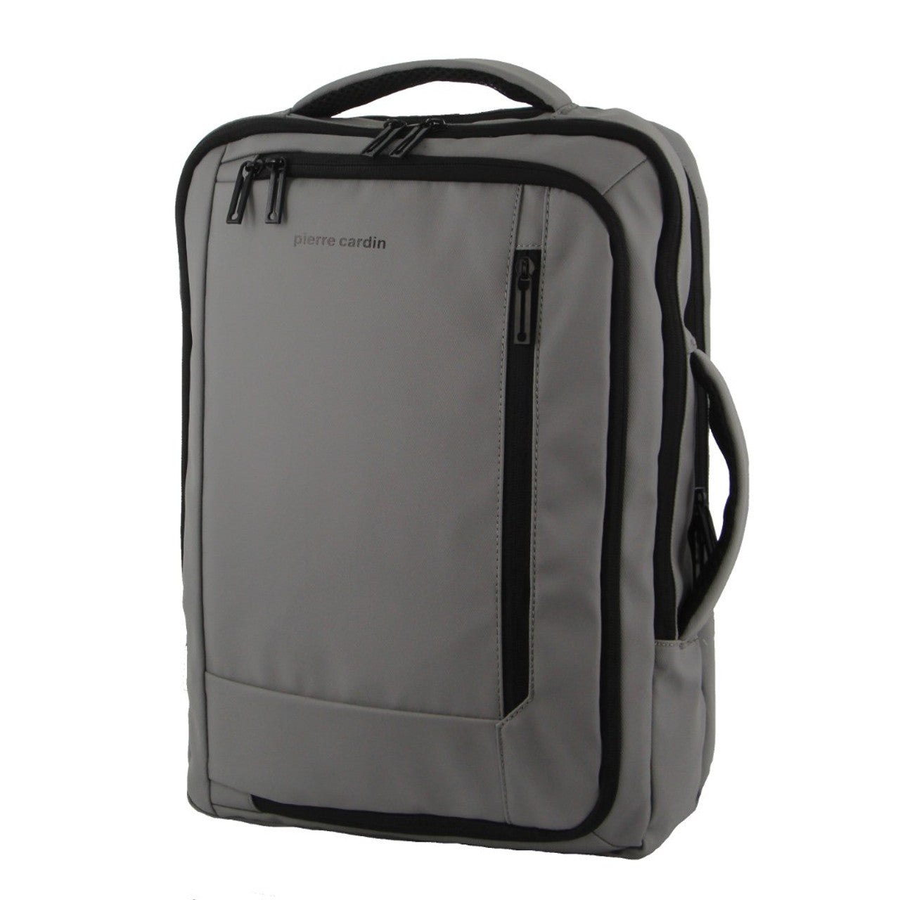 Pierre Cardin - PC3623 Top & Side handle 15in Laptop backpack w USB port - Black