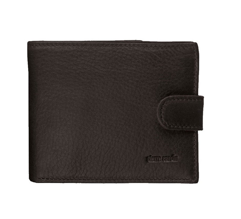 Pierre Cardin - PC8780 RFID Italian Leather Mens Tab Bi-Fold Wallet - Black