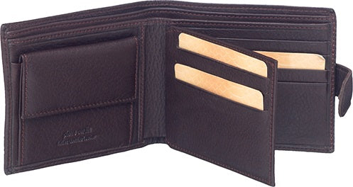 Pierre Cardin - PC8780 RFID Italian Leather Mens Tab Bi-Fold Wallet - Brown-2