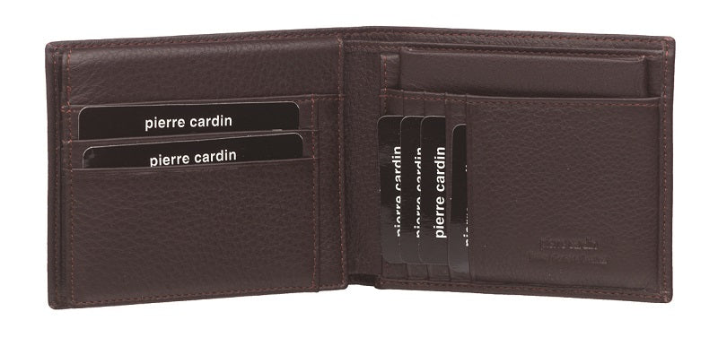 Pierre Cardin - PC9449 RFID Italian Leather Mens Bi-Fold Wallet - Brown-3