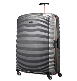 Samsonite - Lite Shock Sport 81cm Large 4 Wheel Hard Suitcase - Eclipse Grey/Red