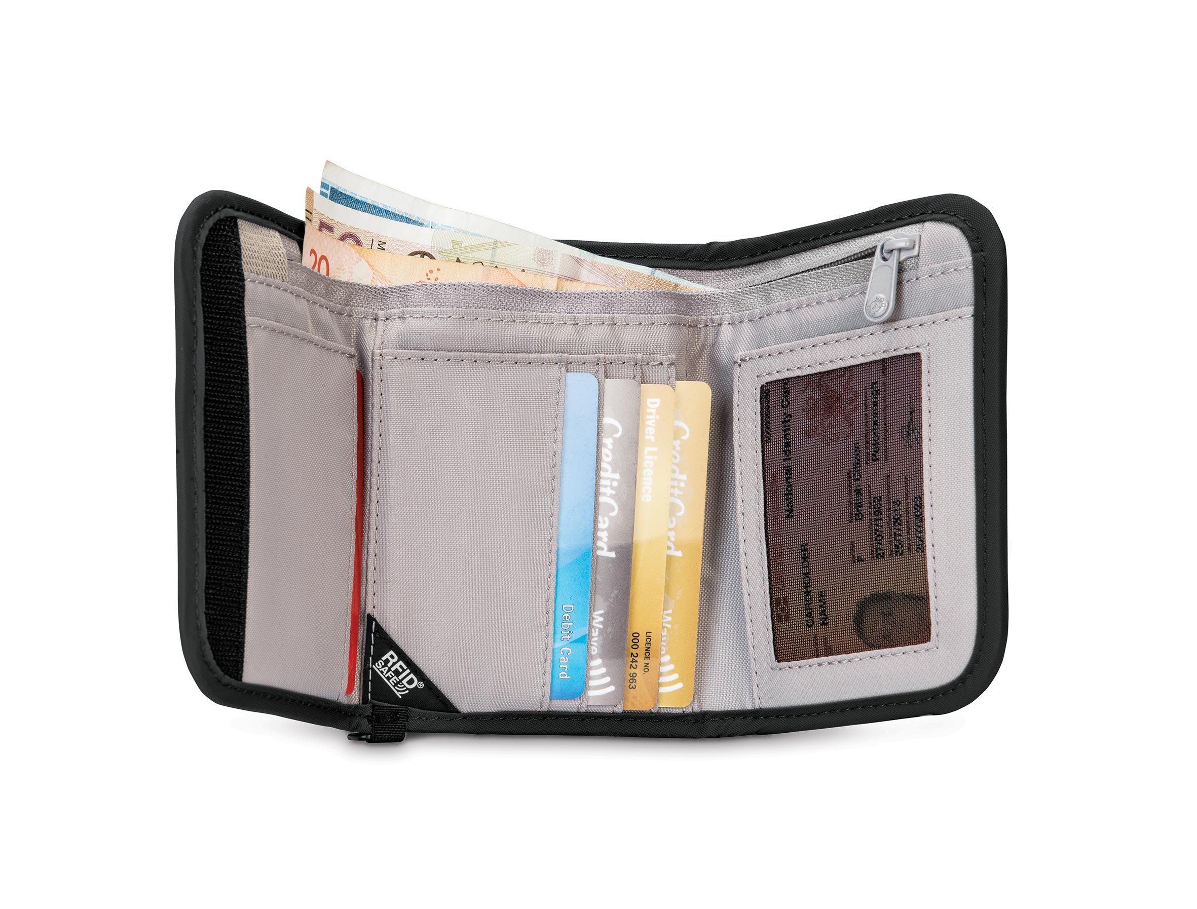 Pacsafe - RFIDsafe V125 trifold Wallet - Black