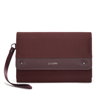 PacSafe - RFIDsafe RFID Blocking Clutch Wallet - Merlot