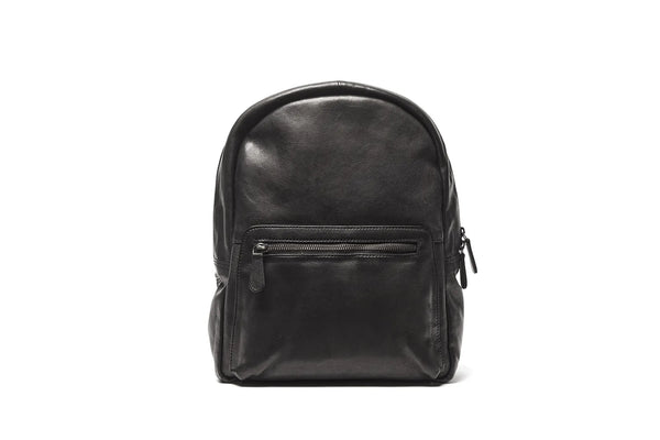 Oran - RH-2625 Bern Medium Leather Backpack - Black
