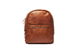 Oran - RH-2625 Bern Medium Leather Backpack - Brandy
