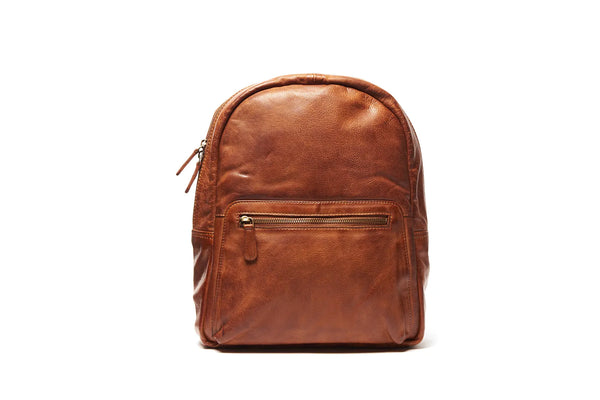 Oran - RH-2625 Bern Medium Leather Backpack - Brandy