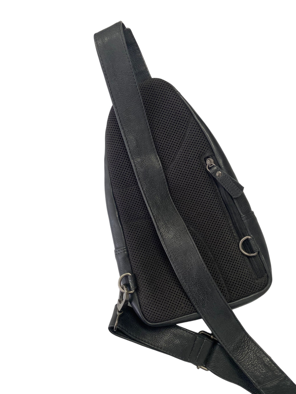 Oran - RH-4605 Mika Leather Sling chest bag - Black-3