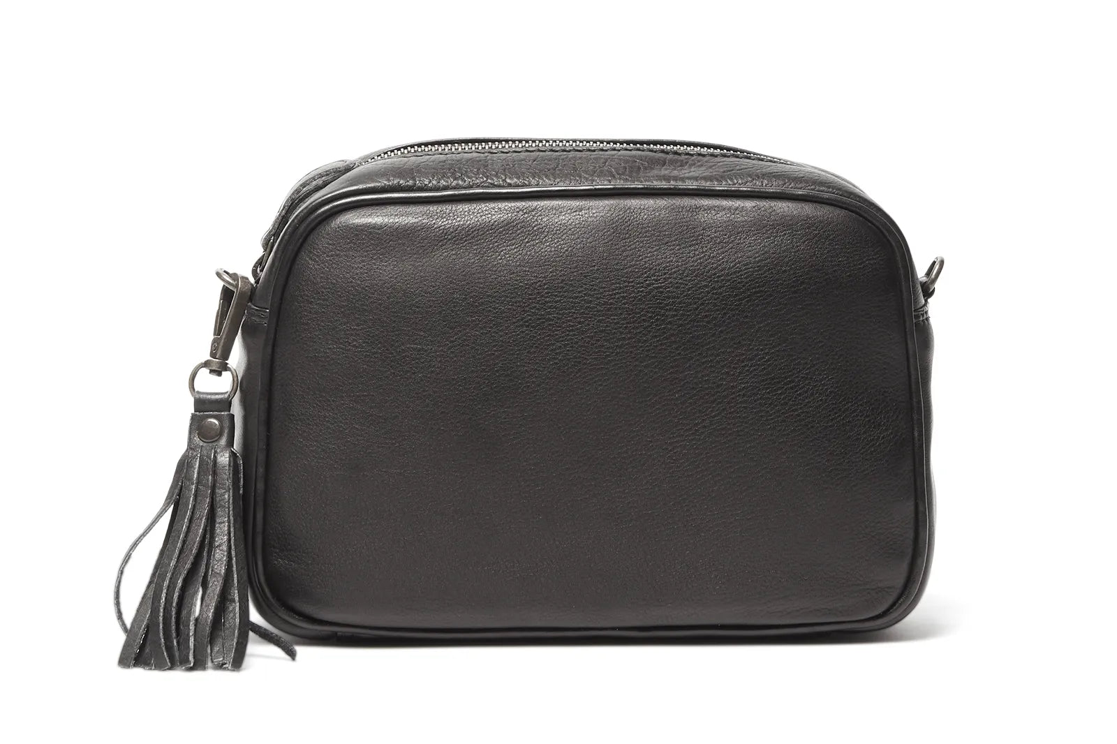 Oran - RH-473 Lucia Crossbody leather bag - Black-1