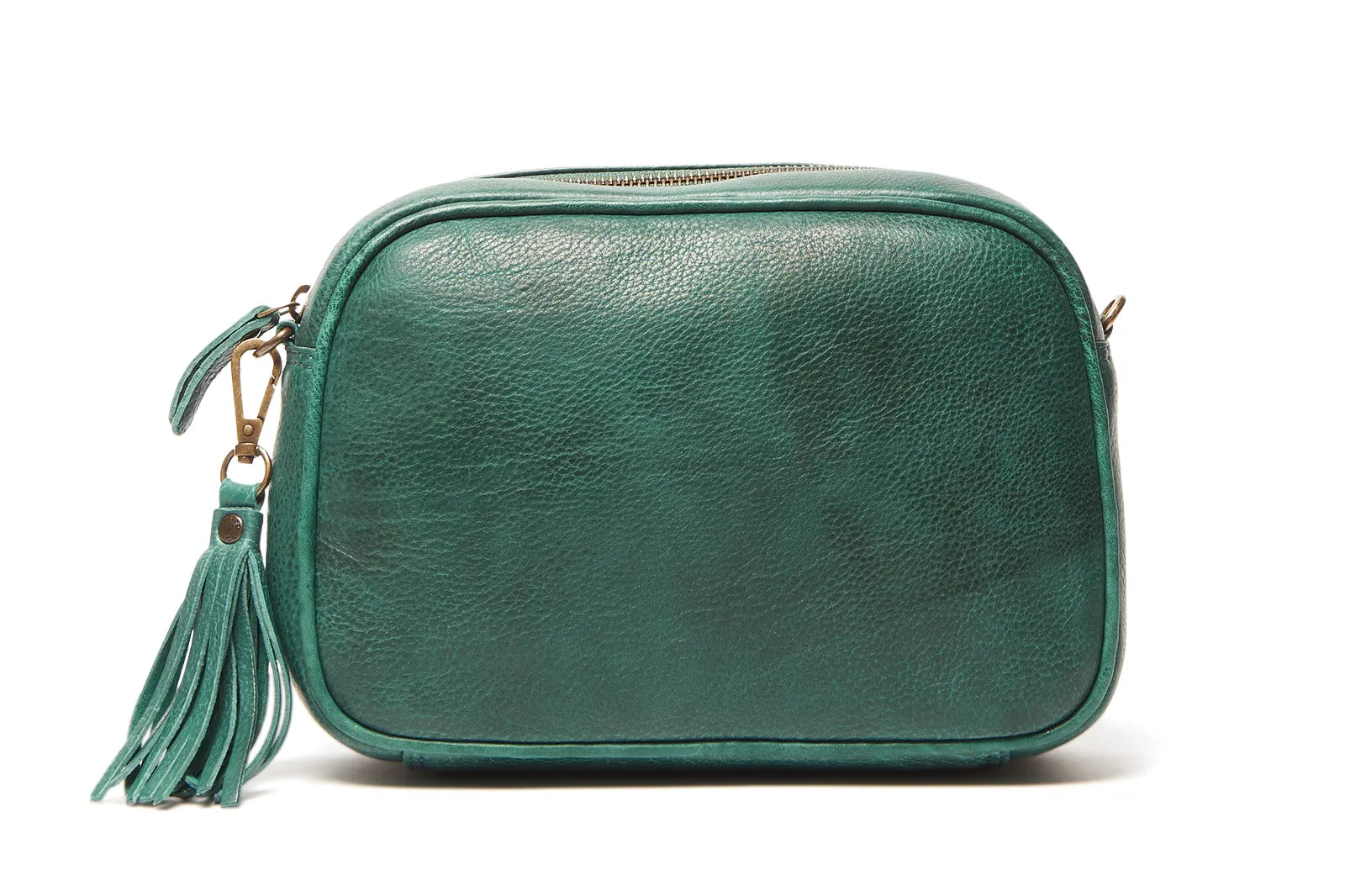 Oran - RH-473 Lucia Crossbody leather bag - Pine Green