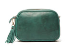 Oran - RH-473 Lucia Crossbody leather bag - Pine Green