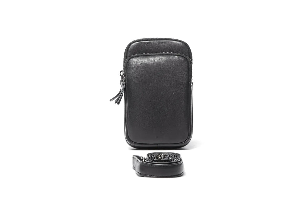 Oran - RH-475 Zita Leather Phone Bag - Black
