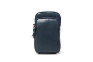 Oran - RH-475 Zita Leather Phone Bag - Navy