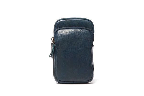 Oran - RH-475 Zita Leather Phone Bag - Navy