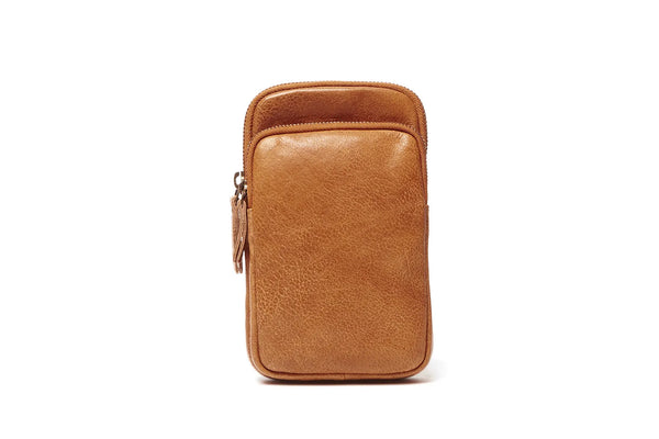 Oran - RH-475 Zita Leather Phone Bag - Tan