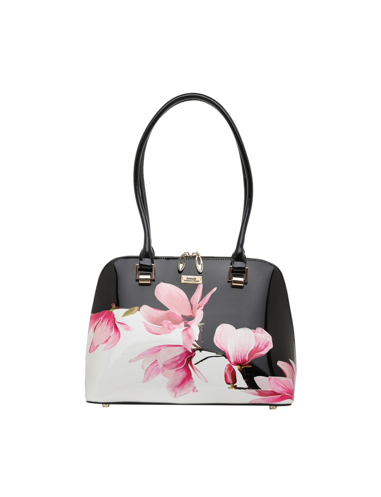 Serenade - Magnolia SN21-0758 Leather Handbag - Floral