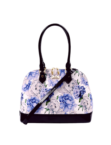 Serenade - SN52-6801 Peony dome leather bag - Peony