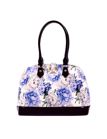 Serenade - SN52-6801 Peony dome leather bag - Peony - 0