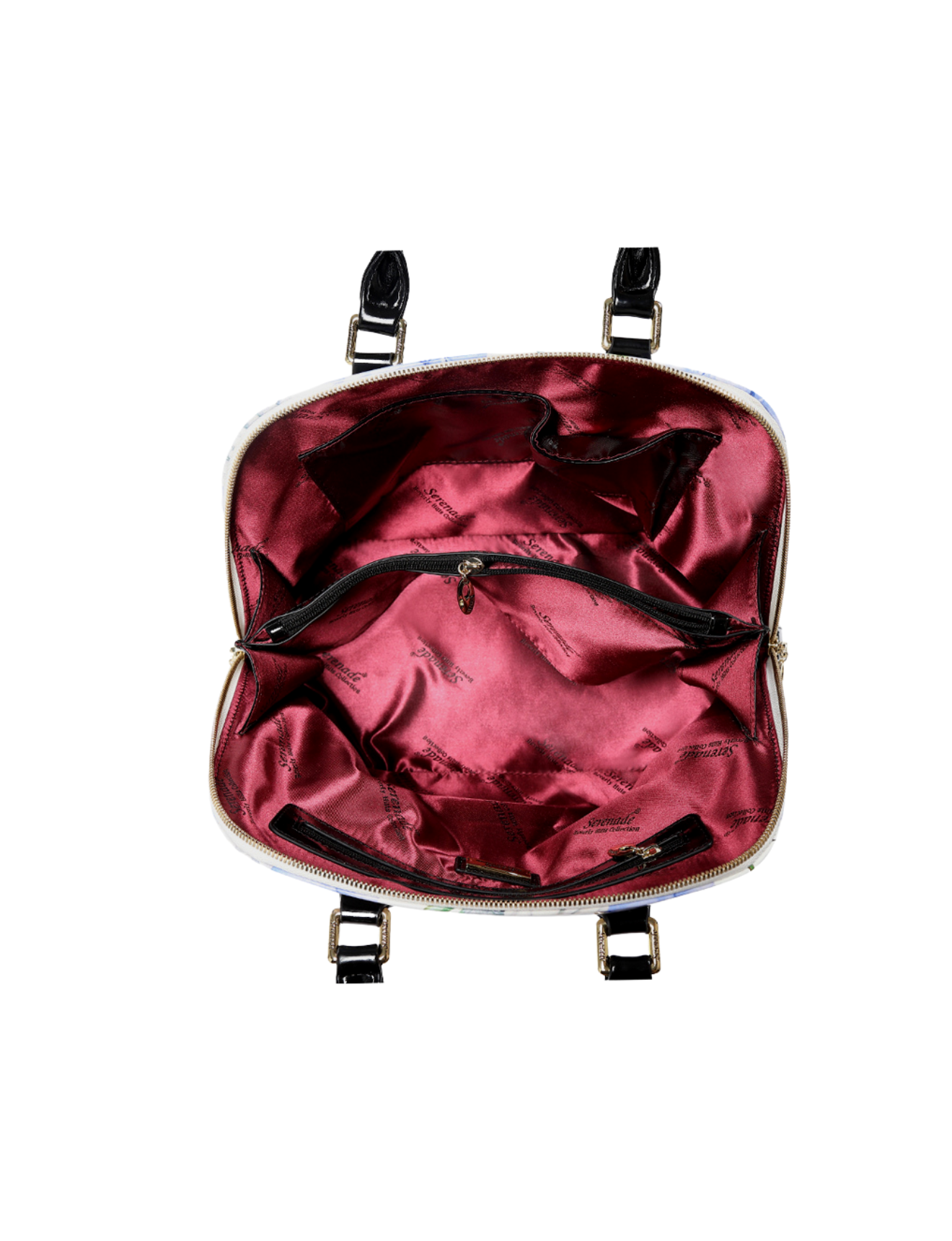 Serenade - SN52-6801 Peony dome leather bag - Peony