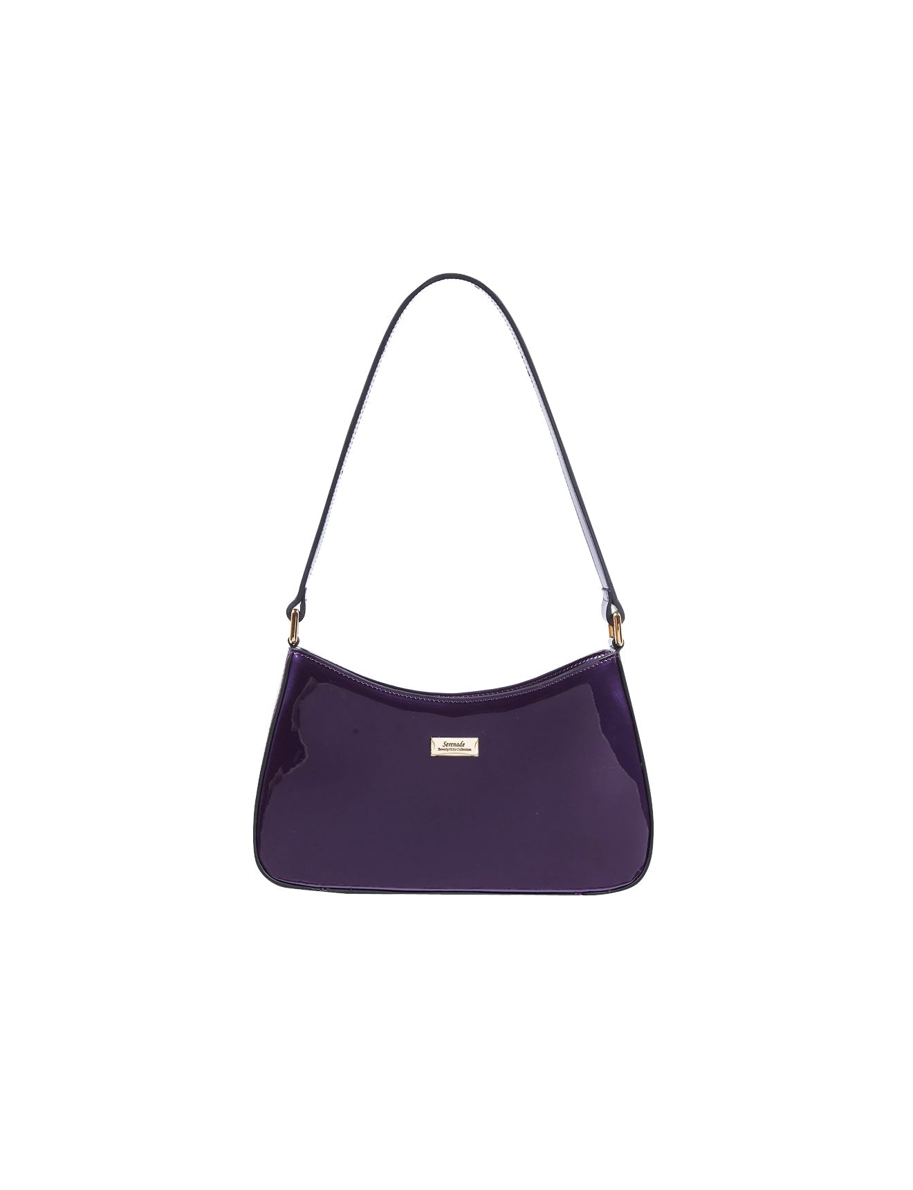 Serenade - Allura SV1-0821 Patent Leather Handbag - Purple