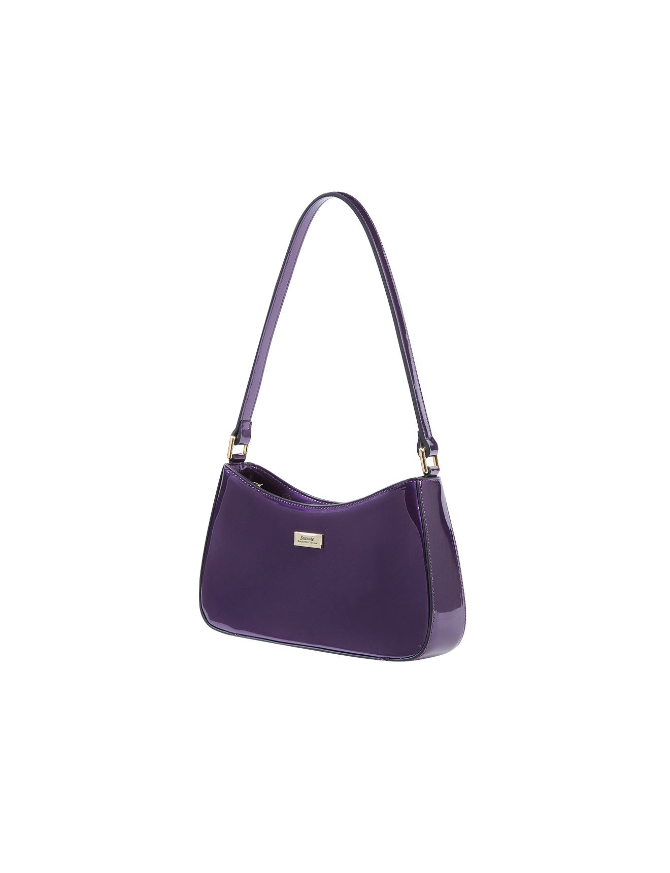 Serenade - Allura SV1-0821 Patent Leather Handbag - Purple