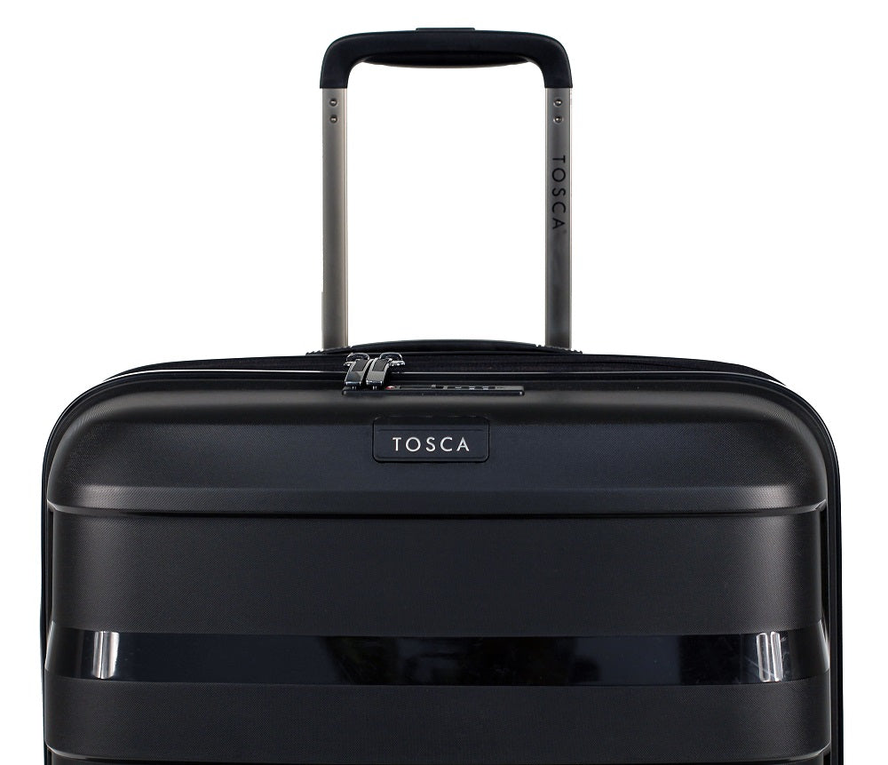 Tosca - Comet 25in Medium 4 Wheel Hard Suitcase - Black-4