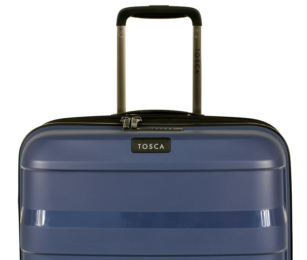 Tosca - Comet 20in Small 4 Wheel Hard Suitcase - Storm Blue