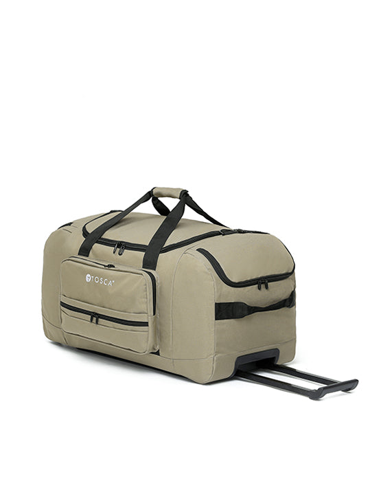 Tosca - TCA795 Deluxe 75cm Wheeled Duffle - Khaki