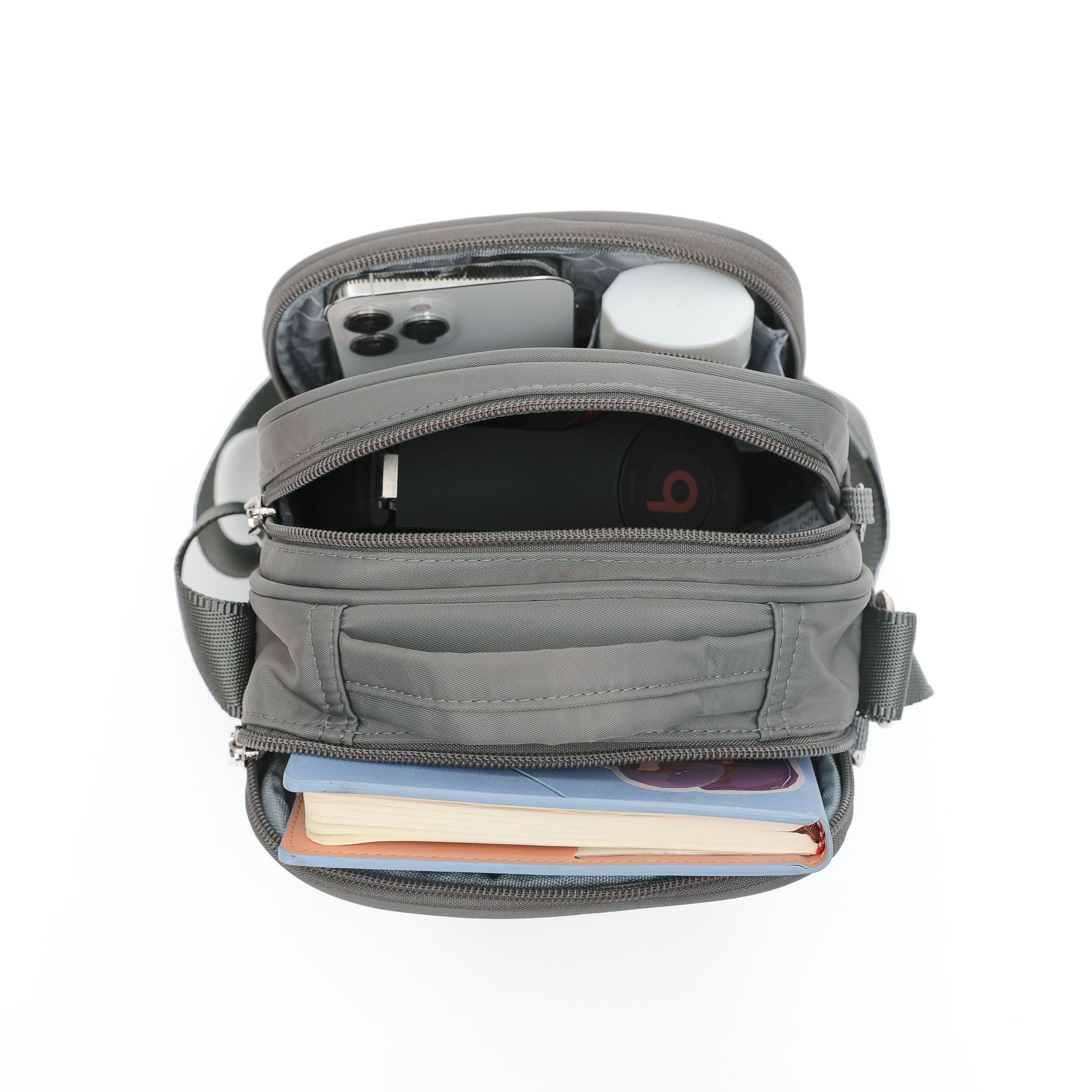Tosca - TCA955 Small Anti Theft shoulder bag - Khaki-3