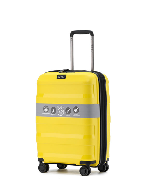Tosca - Comet TCA200 20in SmallSpinner suitcase - Yellow-1