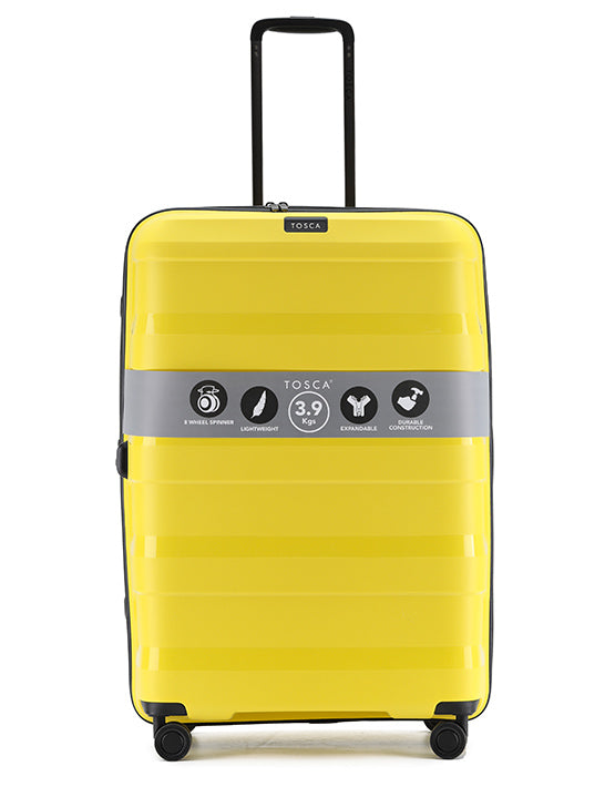 Tosca - Comet TCA200 29in Large Spinner suitcase - Yellow-2