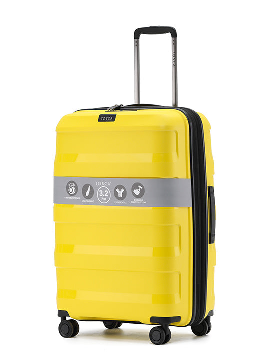 Tosca - Comet TCA200 25in Medium Spinner suitcase - Yellow-1