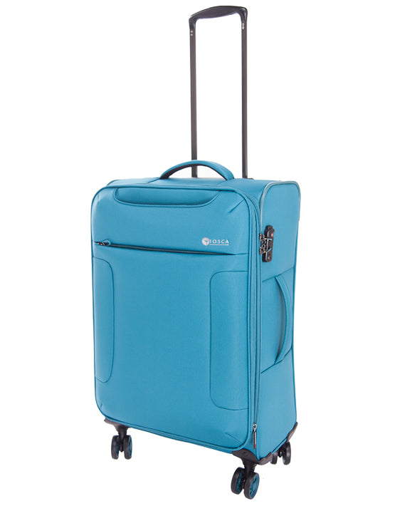 Tosca - So Lite 3.0 25in Medium 4 Wheel Soft Suitcase - Teal – Bags To Go